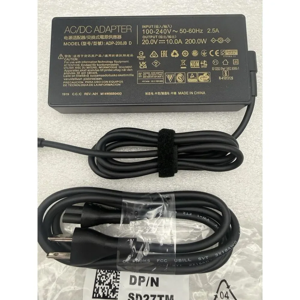 200W Charger Fit For ASUS TUF Dash Gaming Laptop A14 A15 A17 F15 F17,ROG *READ..